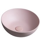 Photo: FORMIGO top counter concrete washbasin, dia 39cm, pink