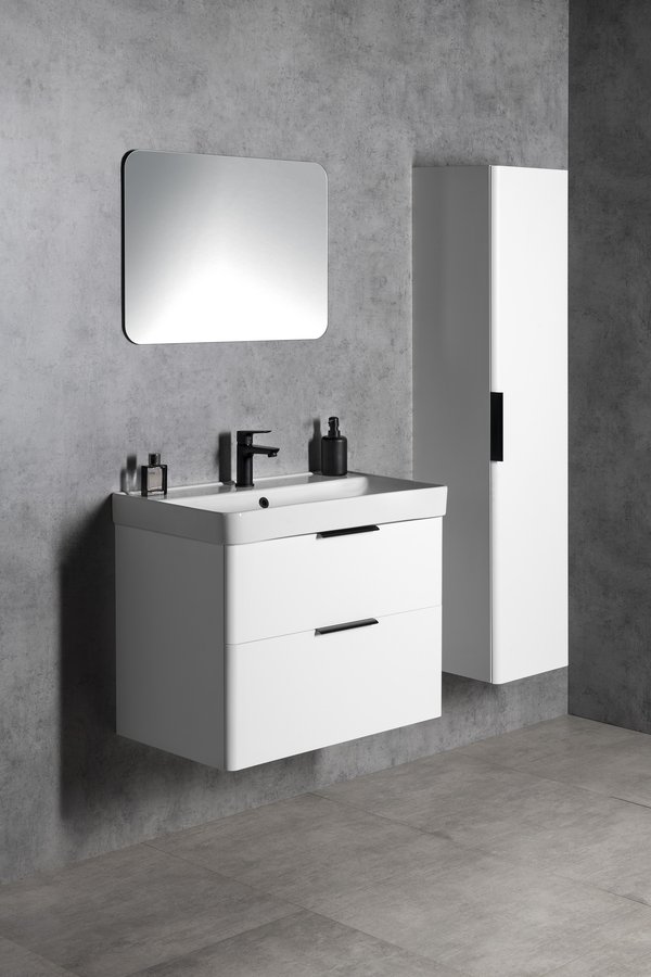 Aqualine DENEB umyvadlová skříňka 77,3x55x42,4cm, bílá mat DN280