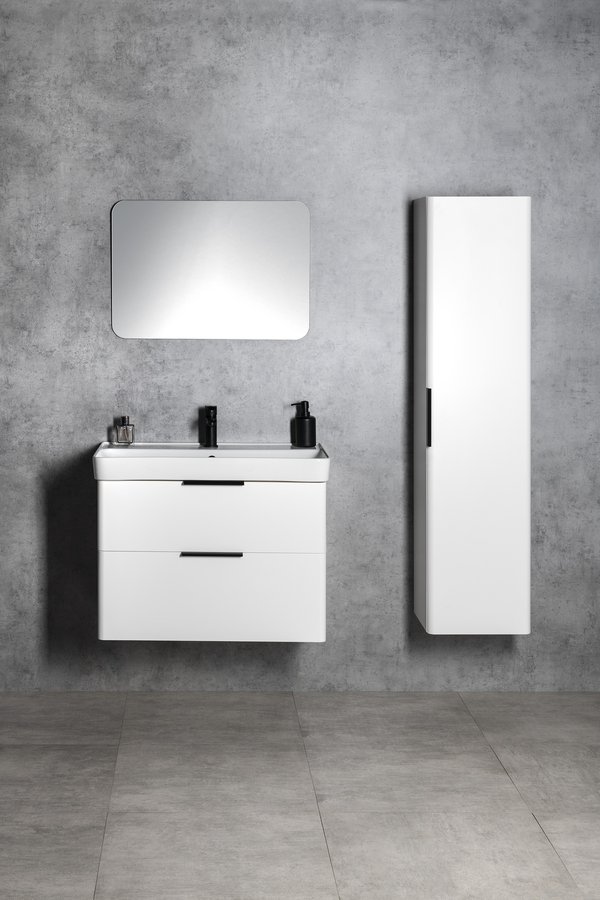 Aqualine DENEB umyvadlová skříňka 77,3x55x42,4cm, bílá mat DN280
