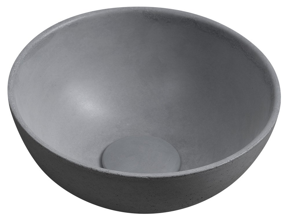 MINOR betonové umývátko na desku, Ø 26cm, šedá MR26017