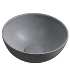 Photo: MINOR top counter concrete washbasin, dia 26cm, grey