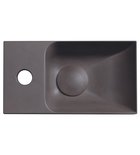 Photo: PICCOLINO betónové umývadlo 30,8x17cm, batéria vľavo, tmavo hnedá