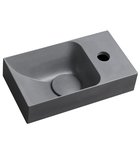 Photo: PICCOLINO concrete washbasin 30,8x17cm, mixer on the right, grey