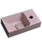 Photo: PICCOLINO concrete washbasin 30,8x17cm, mixer on the right, pink