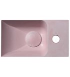 Photo: PICCOLINO betónové umývadlo 30,8x17cm, batéria vpravo, ružová