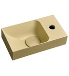 Photo: PICCOLINO betónové umývadlo 30,8x17cm, batéria vpravo, žltá mat