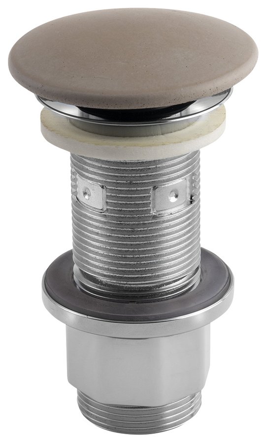 Sapho Umyvadlová výpust 5/4“, click-clack, betonová zátka, 10-80mm, písková FG914