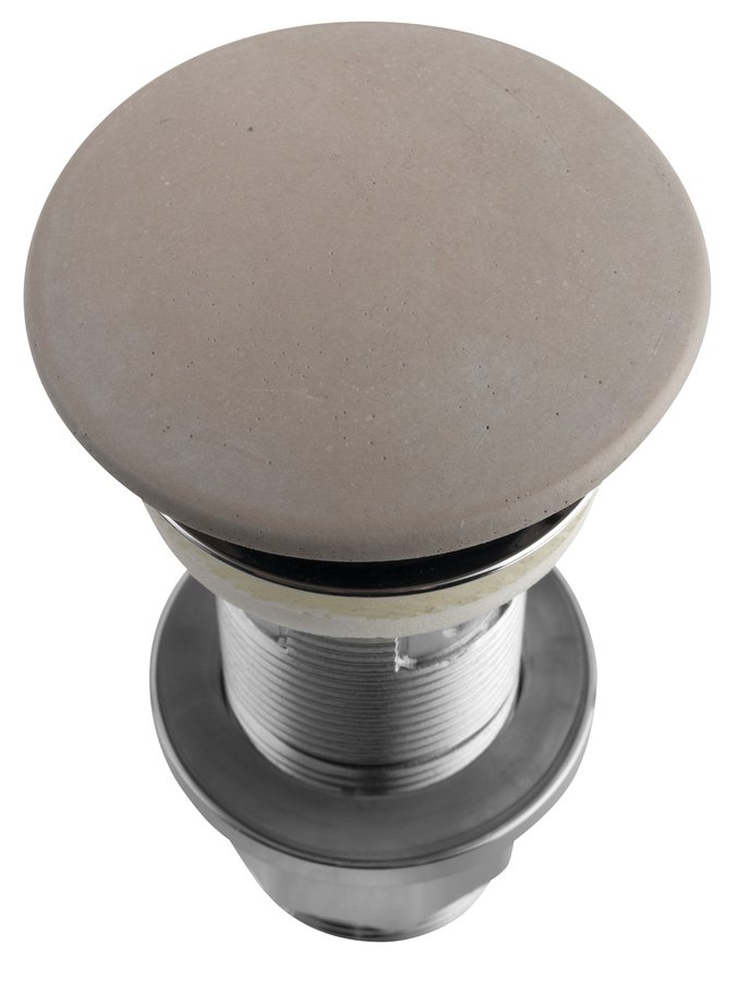 Sapho Umyvadlová výpust 5/4“, click-clack, betonová zátka, 10-80mm, písková FG914