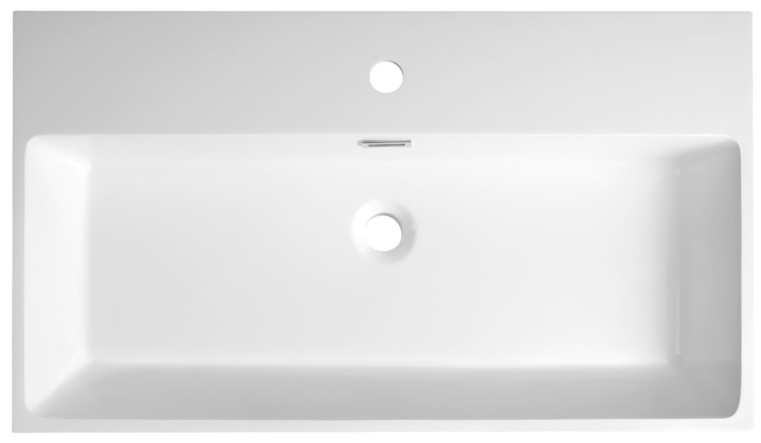 Sapho AQUATIC umyvadlo, litý mramor, 80x46cm, bílá AT080