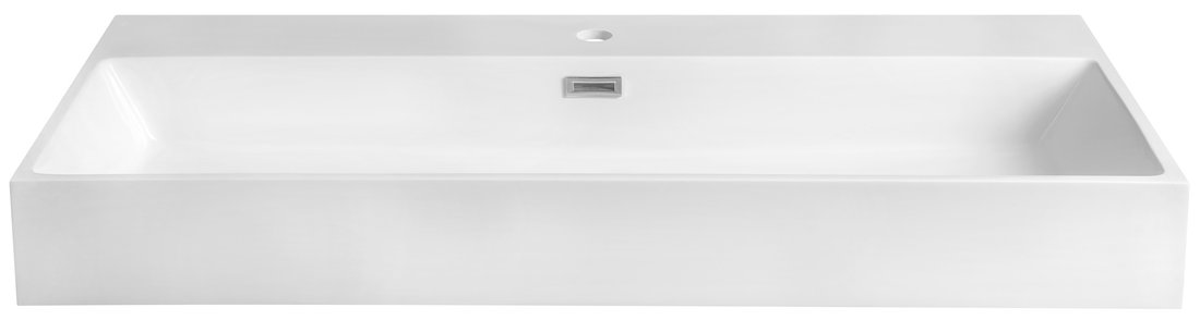 Sapho AQUATIC umyvadlo, litý mramor, 100x46cm, bílá AT100