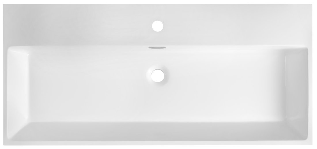 Sapho AQUATIC umyvadlo, litý mramor, 100x46cm, bílá AT100