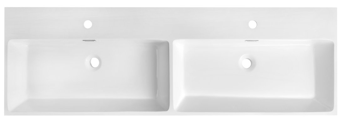 Sapho AQUATIC umyvadlo, litý mramor, 140x46cm, bílá AT140