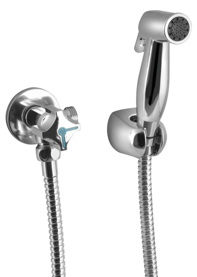 Dvojventil s bidetovou sprchou s napojením WC nádrže, chrom CQ4105-01