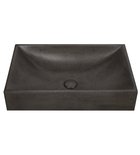 Photo: TARANT betónové umývadlo s výpusťou, 58x36cm, čierny granit