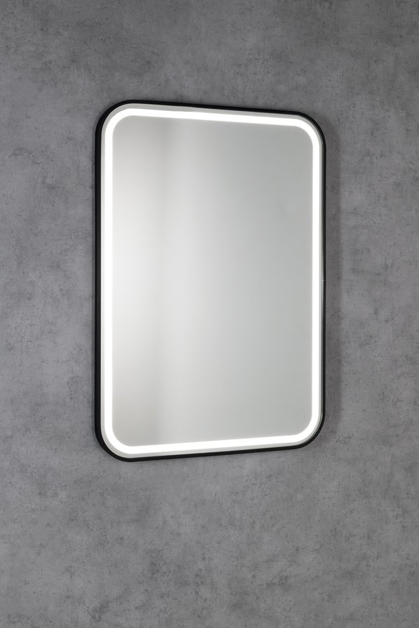 Sapho CETIS zrcadlo s LED osvětlením 60x80cm, černá mat CT080