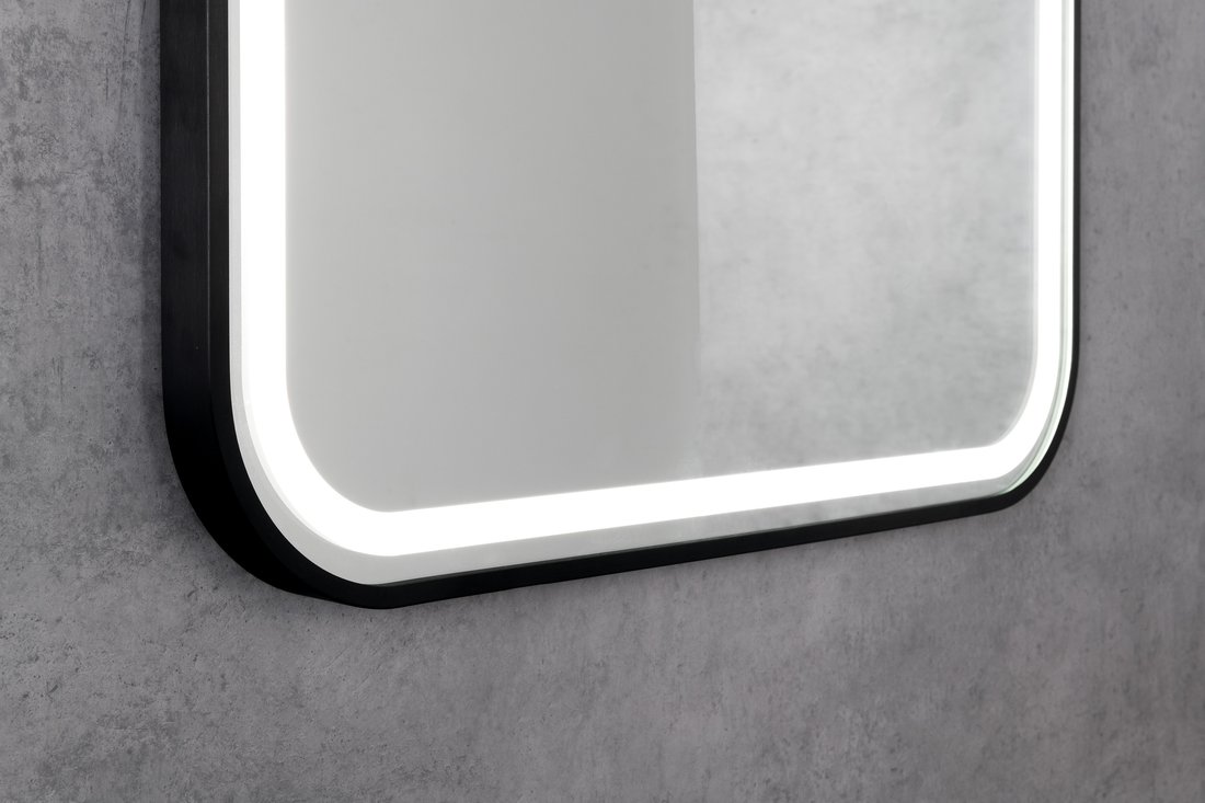 Sapho CETIS zrcadlo s LED osvětlením 60x80cm, černá mat CT080
