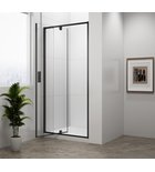 Photo: EASY BLACK pivot shower doors 760-900mm, clear glass