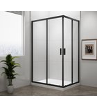 Photo: EASY BLACK Rectangular Shower Enclosure 900x800mm, clear glass