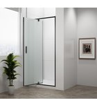 Photo: EASY BLACK pivot shower doors 760-900mm, glass Brick