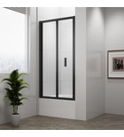 Photo: DEEP BLACK Infold Shower Door 1000x1650mm, clear glass