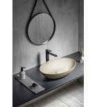 Photo: FORMIGO top counter concrete washbasin, 60x40cm, yellow