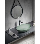 Photo: FORMIGO top counter concrete washbasin, 60x40cm, green