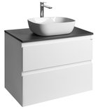 Photo: ALTAIR Vanity Unit with board 78,5 cm, weiß/anthracite slate