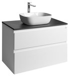 Photo: ALTAIR Vanity Unit with board 87,5 cm, weiß/anthracite slate