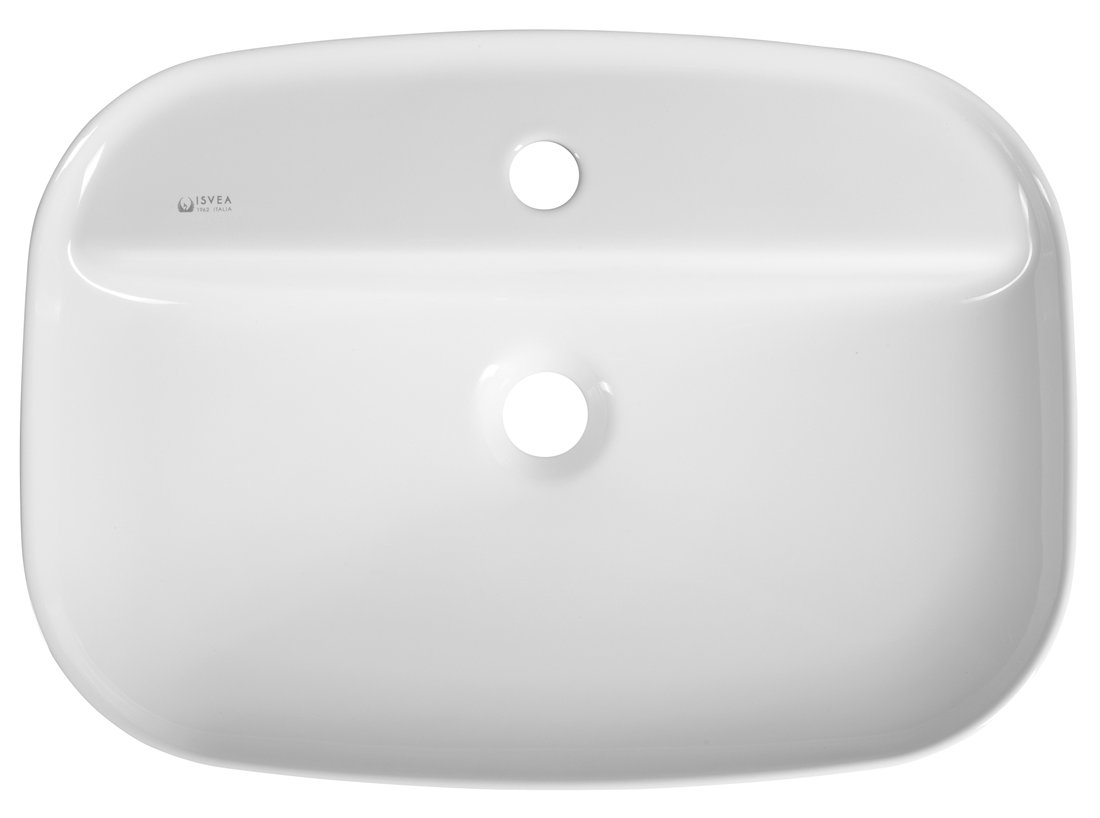 Isvea INFINITY keramické umyvadlo zápustné, 55x40cm, bílá 10NF50055