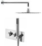 Photo: RHAPSODY concealed thermostatic shower mixer including hand shower, 2/3 outlets, chrome