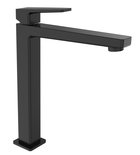 Photo: TURSI high basin mixer without pop up waste, extended spoute, black matt