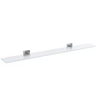 Photo: X-SQUARE glass shelf 800mm, chrome/frosted glass