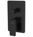 Photo: TURSI podomietková sprchová batéria, 2 výstupy, otočný prepínač, čierná matná