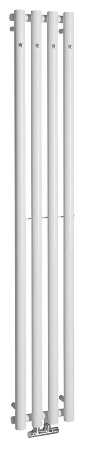 PILON otopné těleso 270x1800mm, se čtyřmi háčky pro ručník, bílá mat