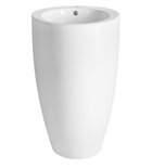 Photo: Free standing ceramic washbasin, 50x84cm, white
