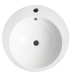 Photo: Free standing ceramic washbasin, 50x84cm, white