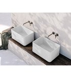Photo: ALLEGRO counter top ceramic washbasin 60x40 cm, white