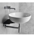 Photo: TETRIS washbasin with support for concealed mixer, black matt