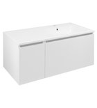 Photo: LOREA cabinet with washbasin 101x46x51,5cm (30+70 cm), right, white matt