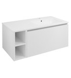 Photo: LOREA cabinet with washbasin 101x46x51,5cm (20+80 cm), right, white matt