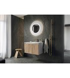 Photo: LOREA basin cabinet 100x46x51,5cm (80+20cm), left, oak alabama/white matt