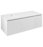 Photo: LOREA cabinet with washbasin 121x46x51,5cm (90+30), left, white matt