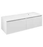 Photo: LOREA cabinet with washbasin 141x46x51,5cm (70+70cm), right, white matt