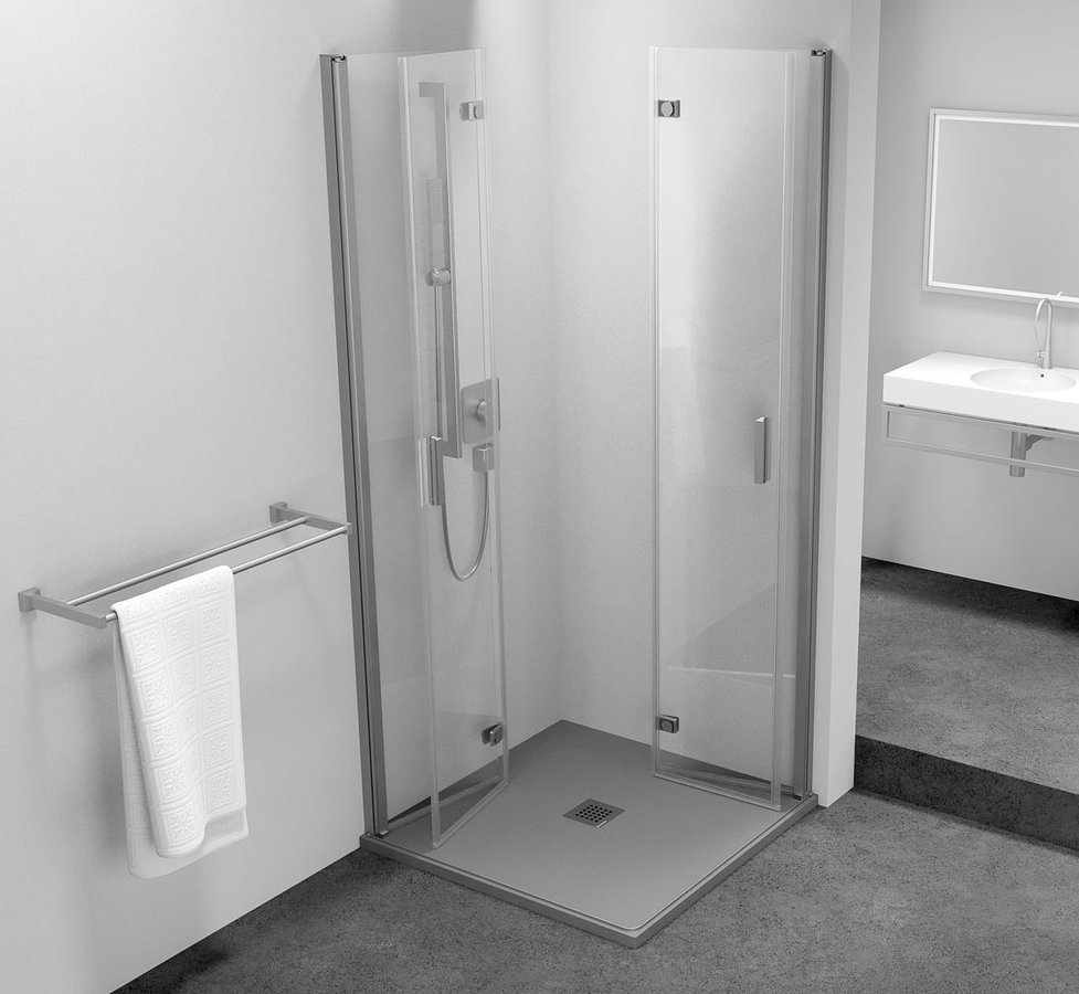 Polysan ZOOM obdélníkový sprchový kout 800x900mm, rohový vstup ZL4815L-03