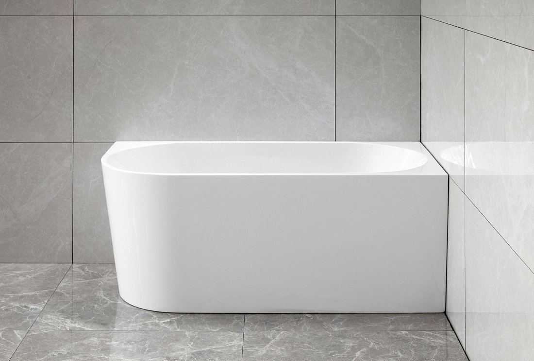 Aqualine TIBERA R rohová stojící vana, 150x75cm, bílá E1037