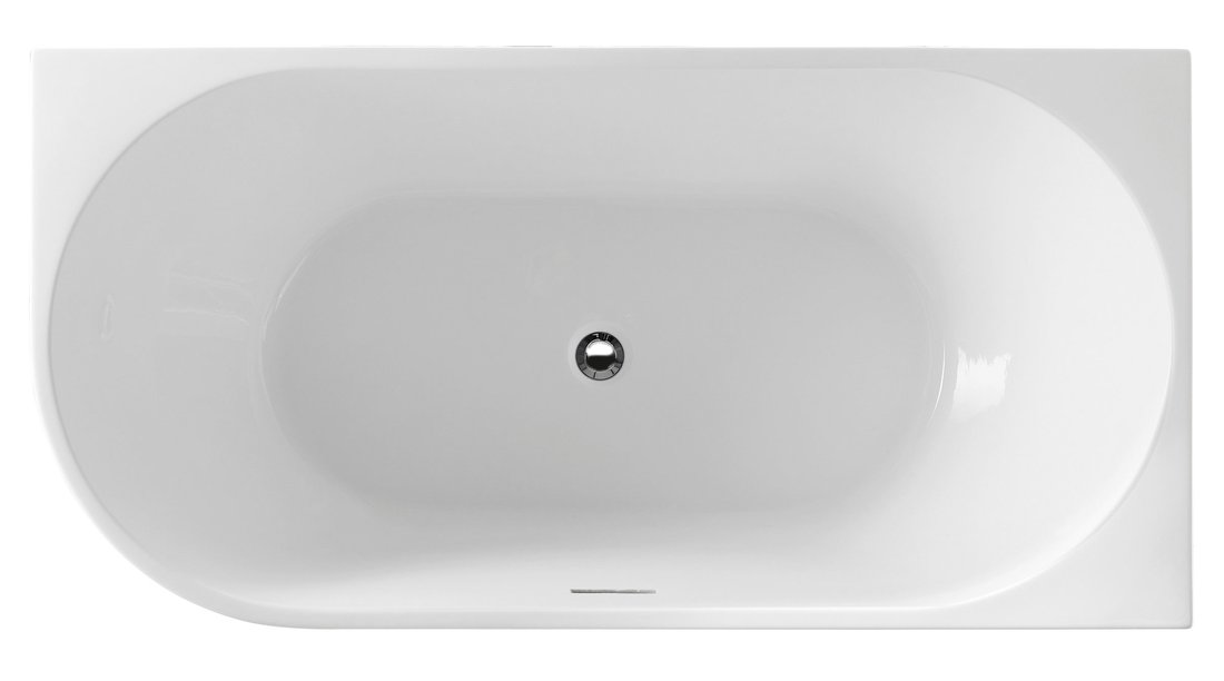 Aqualine TIBERA R rohová stojící vana, 150x75cm, bílá E1037