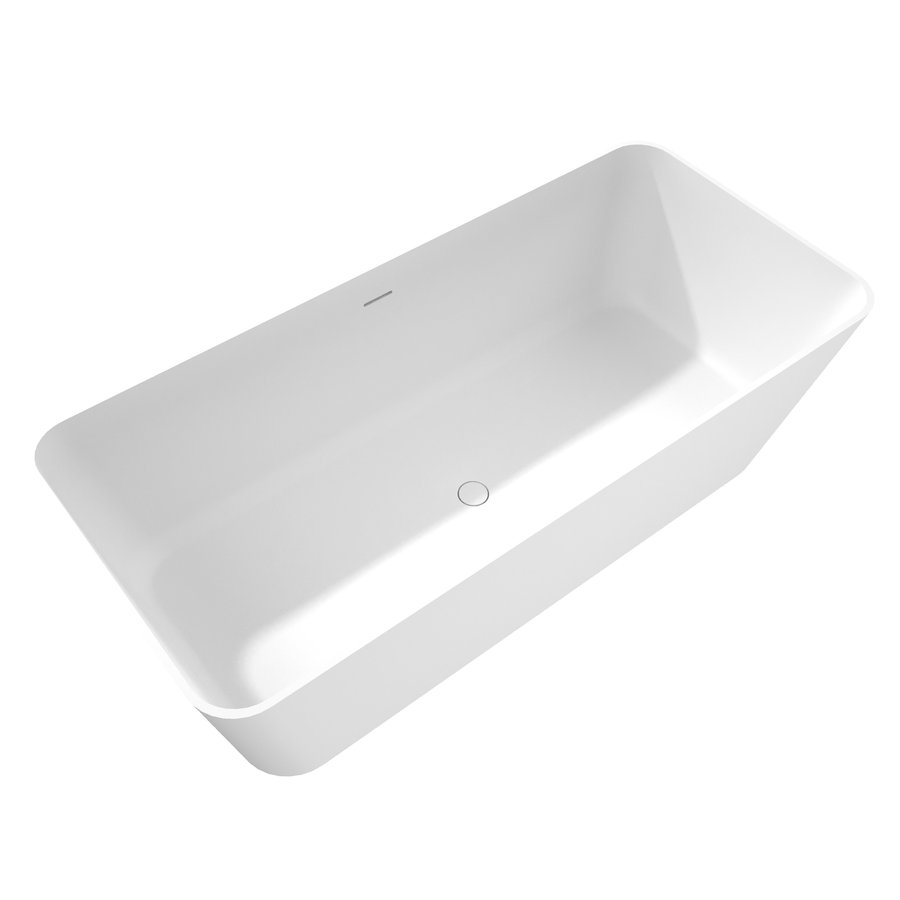 Polysan LEYLA volně stojící vana, solid surface 170x78x55cm, bílá mat 92530