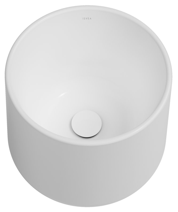 Isvea ALLEGRO keramické umyvadlo vysoké, průměr 42cm, bílá 10AL66042