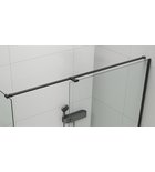 Photo: ESCA universal shower screen wall support bar 1400mm, black matt