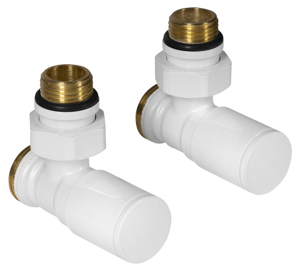 C-START připojovací sada ventilů ruční rohová, bílá SC237W